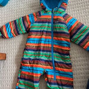 Patagonia Multicolor Striped Baby Snowsuit